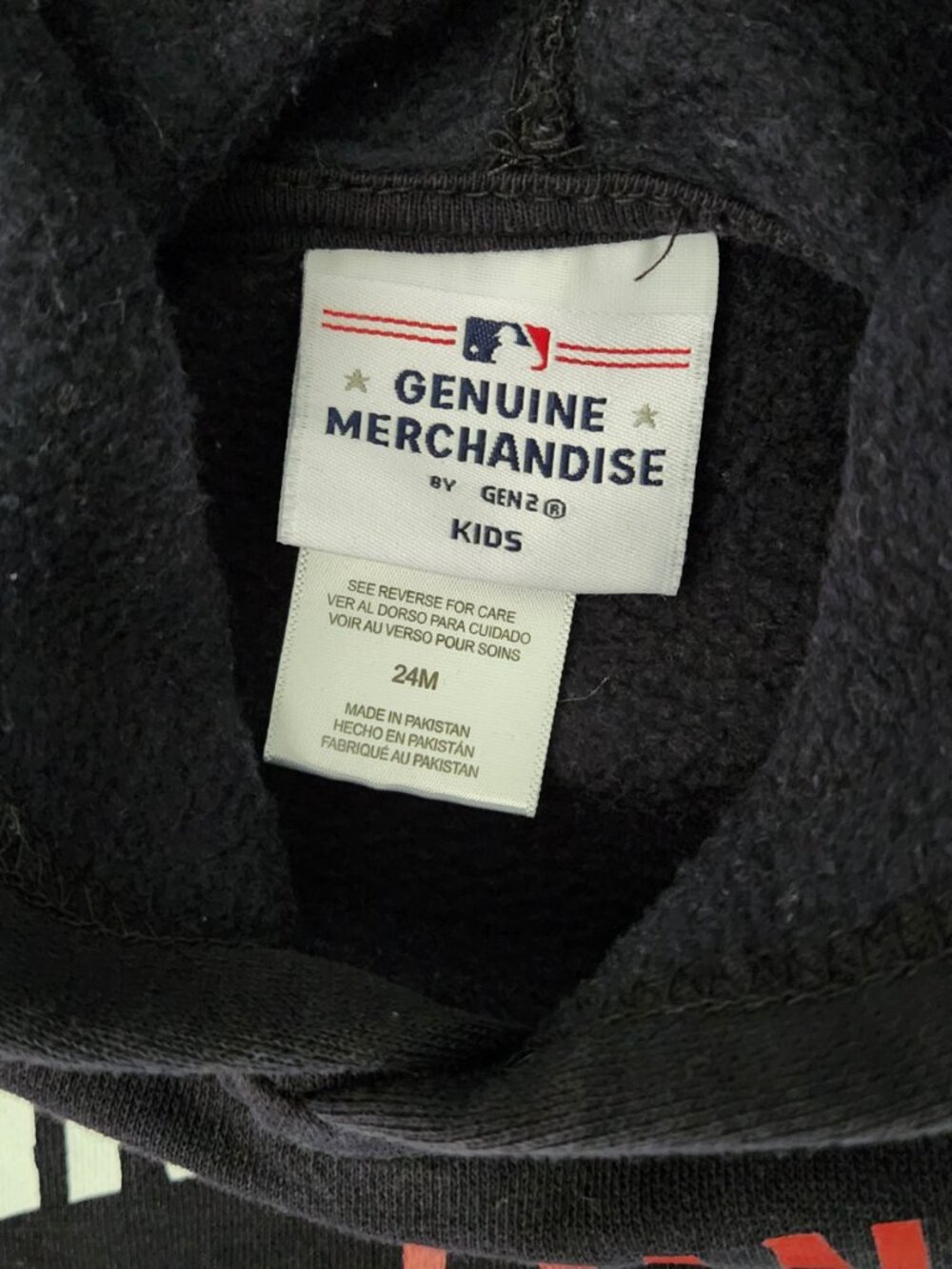 Toddler Cleveland Indians Black Hoodie 24 Months - Picture 2 of 3